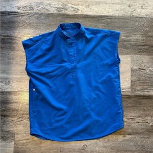 Figs Rafaela Women's Vibrant Blue Scrub Top